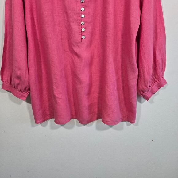 J Jill Popover Pink Blouse. Size Small. - Picture 9 of 10